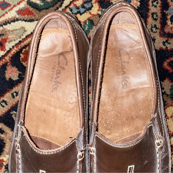Men’s Clarks Loafers Clarks Driving Shoes Men’s Moccasins sz 9 Men’s Loafers - Picture 2 of 12